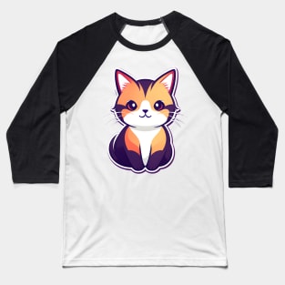 Cute Orange Cat Baseball T-Shirt